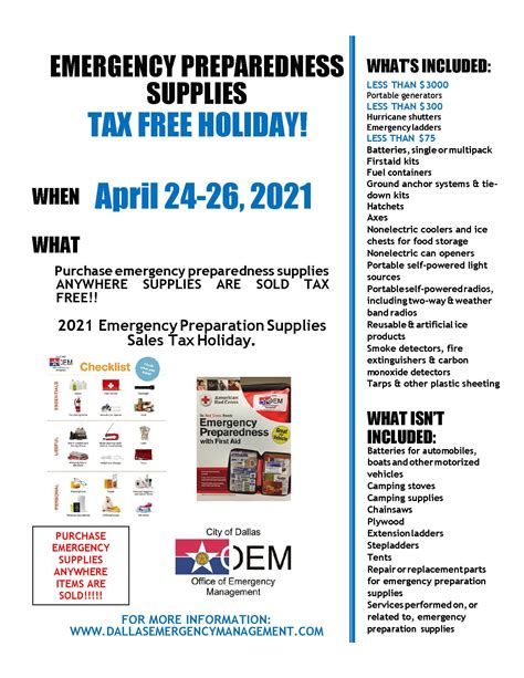 Emergency Management And Crisis Response Emergency Supply Tax Free Weekend Emergency Management And Crisis Response Emergency Supply Tax Free Weekend