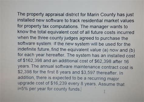 Ex The Property Appraisal District For Marin County Has Just Installed New Software To Track Residential Ex The Property Appraisal District For Marin County Has Just Installed New Software To Track Residential