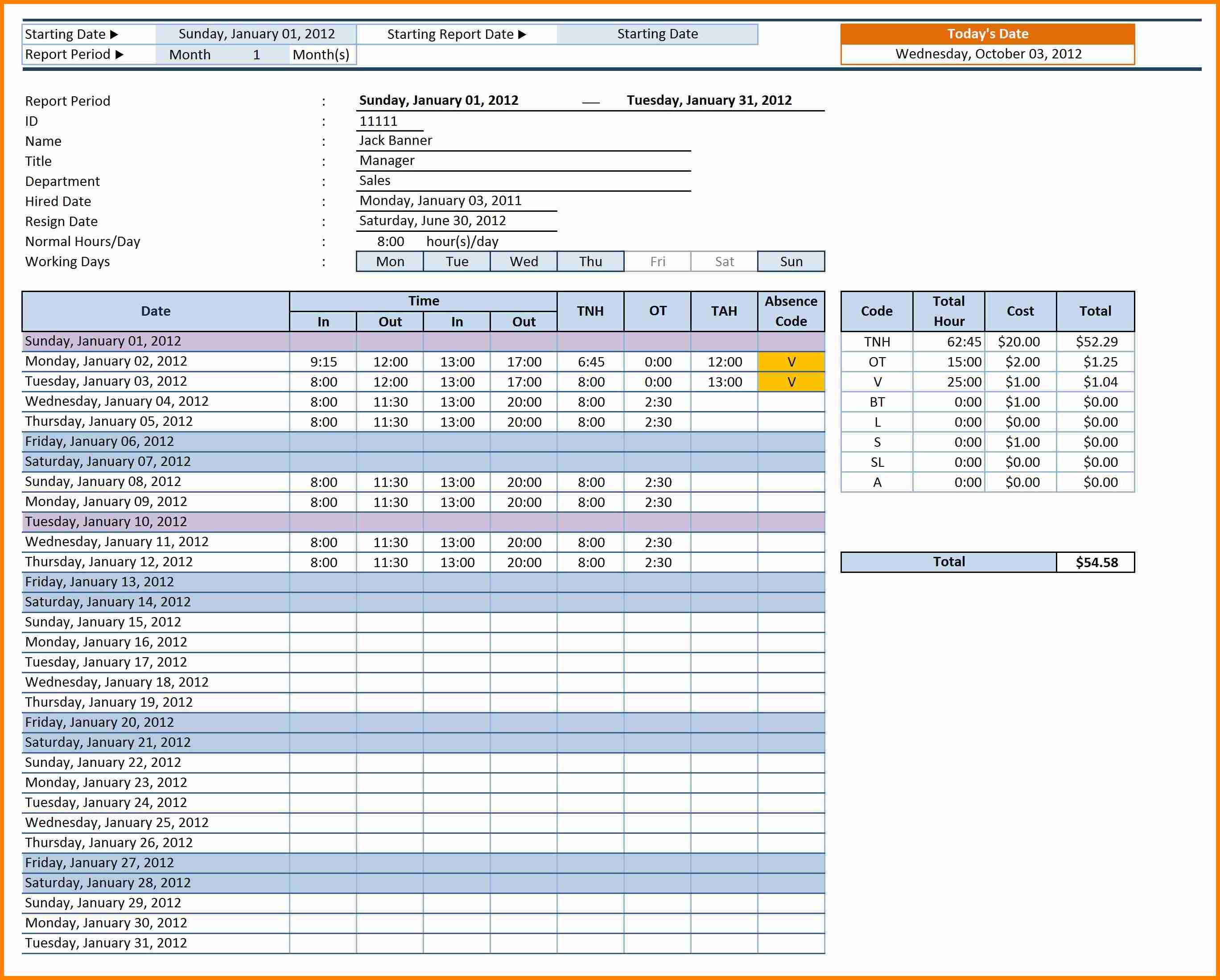 Excel Overtime Spreadsheet Template Excel Overtime Spreadsheet Template
