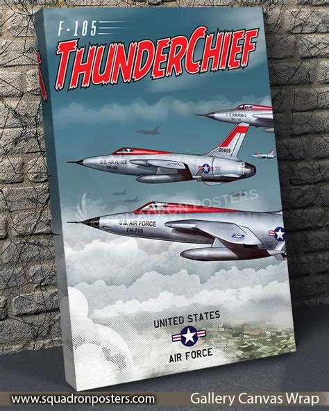 F 105 Thunderchief Through The Ages Squadron Posters