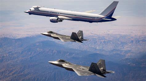 F 22 Raptors Flying With B757 Test Bed Suggest New Upgrades And Sensors Are Coming Up Fast The Aviationist F 22 Raptors Flying With B757 Test Bed Suggest New Upgrades And Sensors Are Coming Up Fast The Aviationist