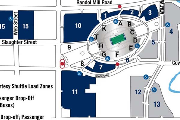 Feature Maps At Amp T Stadium