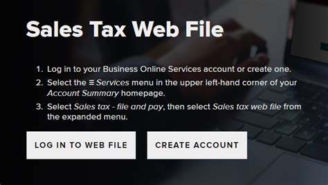 File Online With Sales Tax Web File File Online With Sales Tax Web File