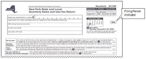 Filing Period Indicators On Final Sales Tax Returns