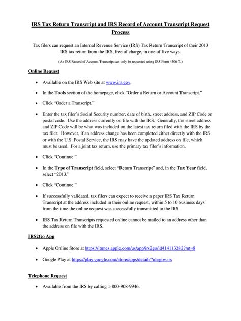 Fillable Online Coloradomtn Obtain Irs Tax Transcripts Doc Fax Email