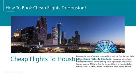Find Cheap Flights To Houston