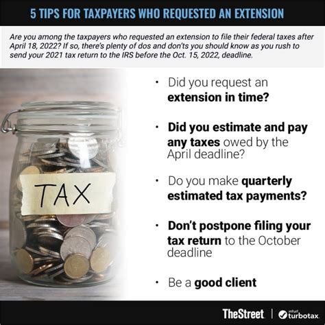 Five Tips For Taxpayers Who Requested An Extension To File Federal Taxes Thestreet Five Tips For Taxpayers Who Requested An Extension To File Federal Taxes Thestreet