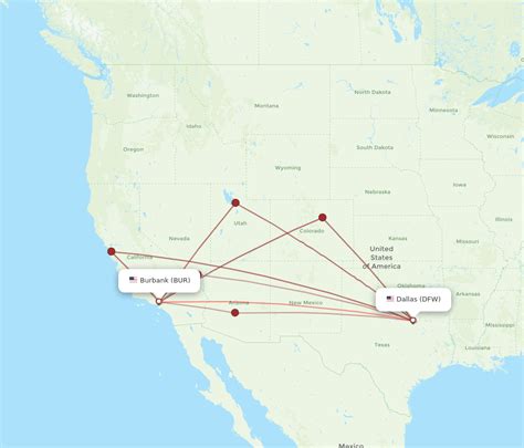 Flights From Dallas To Burbank Dfw To Bur Airlines Amp Best Routes Flight Routes