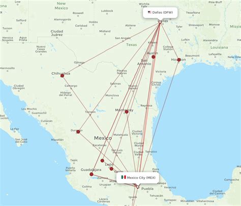 Flights From Mexico City To Dallas Mex To Dfw Airlines Amp Best Routes Flight Routes