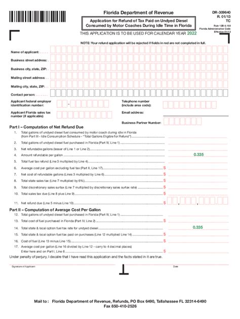 Florida Department Of Revenue Dr 309640 R 01 13 Fill Out Sign Online Dochub