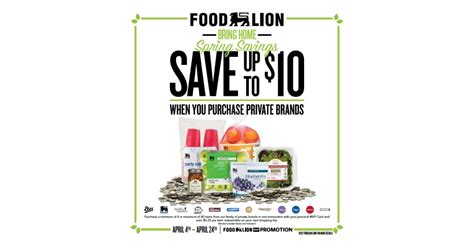 Food Lion Customers Can Save Up To 10 When They Buy Private Brand Products During Quarter Back Promotion Through Oct 10 Food Lion Llc Food Lion Customers Can Save Up To 10 When They Buy Private Brand Products During Quarter Back Promotion Through Oct 10 Food Lion Llc