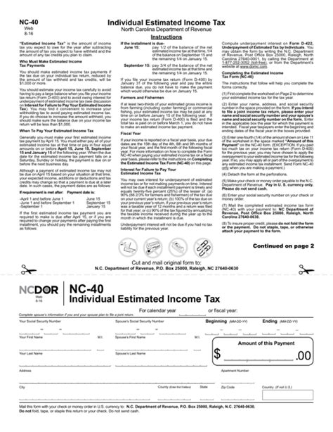 Form Nc 40 Pte Fill Out Sign Online And Download Printable Pdf North Carolina Templateroller Form Nc 40 Pte Fill Out Sign Online And Download Printable Pdf North Carolina Templateroller