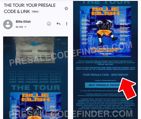 Free 42 Billie Eilish Presale Codes 2025 Free 42 Billie Eilish Presale Codes 2025
