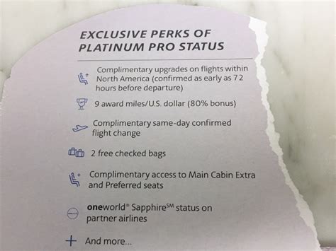 Free Aadvantage Platinum Pro Status Targeted