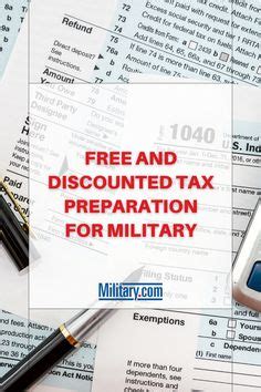 Free And Discounted Tax Preparation For Military Military Com