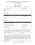 Free Arkansas Tax Credit For Replacement Vehicle Bill Of Sale Pdf Eforms