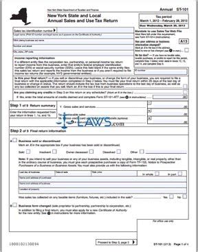 Free Form St 101 Nys And Local Sales And Use Tax Return Forms Lawyer Contract Template Laws Com Free Form St 101 Nys And Local Sales And Use Tax Return Forms Lawyer Contract Template Laws Com