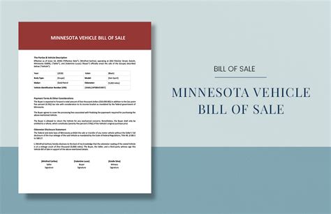 Free Minnesota Vehicle Bill Of Sale Template Cocosign Free Minnesota Vehicle Bill Of Sale Template Cocosign