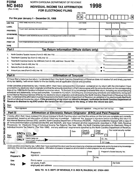 Free Nc Tax Filing