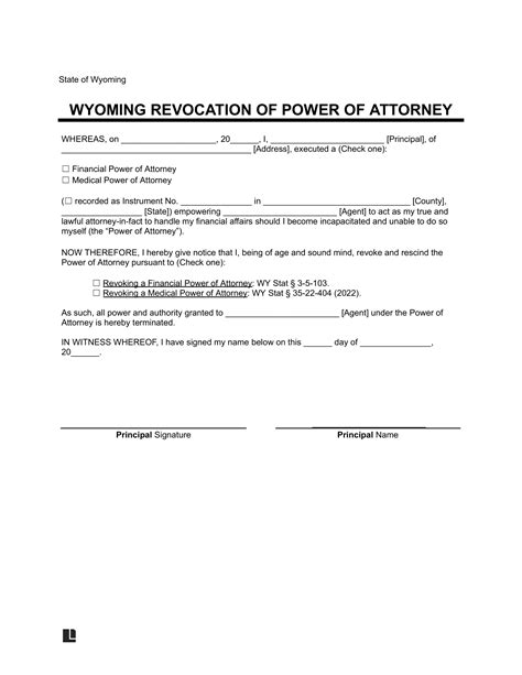 Free Wyoming Tax Power Of Attorney Form Pdf Free Wyoming Tax Power Of Attorney Form Pdf