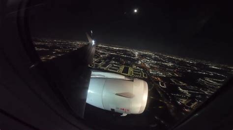 Full Night Flight Experience Delayed Aa785 American Airlines Dfw To Tus Lightning Strikes 4K