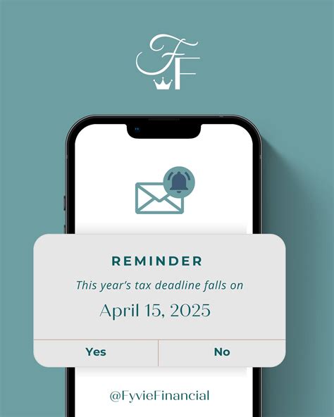 Fyvie Financial Llc Friendly Reminder Tax Day Is Just Around The Corner April 15Th 2024 Marks The Deadline For Filing Your Taxes In The U S At Fyvie Instagram