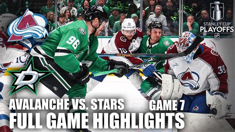 Game 7 Colorado Avalanche Vs Dallas Stars Full Game Highlights Espn Nhl