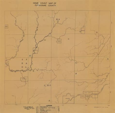 Game Count Map Of Outagamie County Map Or Atlas Wisconsin Historical Society Game Count Map Of Outagamie County Map Or Atlas Wisconsin Historical Society