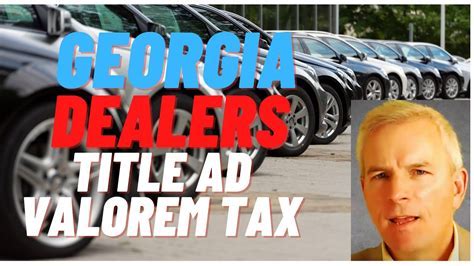 Georgia Auto Ad Valorem Tax