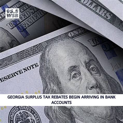 Georgia Surplus Tax Rebates Begin Arriving In Bank Accounts 95 5 Wsb Georgia Surplus Tax Rebates Begin Arriving In Bank Accounts 95 5 Wsb