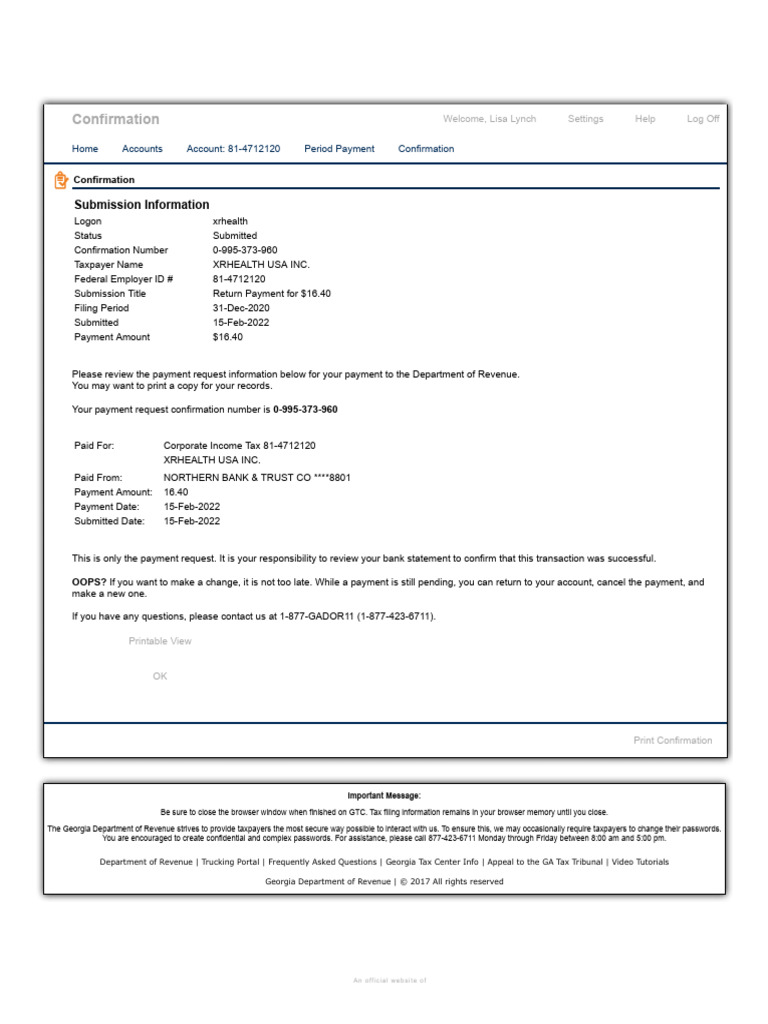 Georgia Tax Center Login