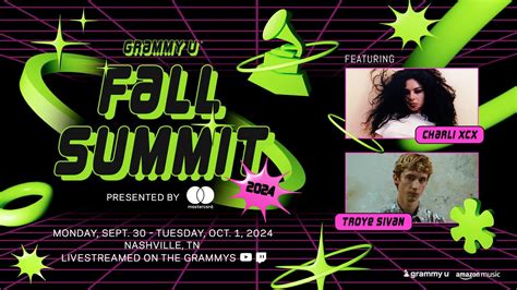 Get Ready For The 2024 Grammy U Fall Summit With Charli Xcx Troye Sivan Grammy Com