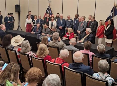 Gov Greg Abbott Visits Denton S Robson Ranch To Sign Bills For Property Tax Cuts Kera News Gov Greg Abbott Visits Denton S Robson Ranch To Sign Bills For Property Tax Cuts Kera News