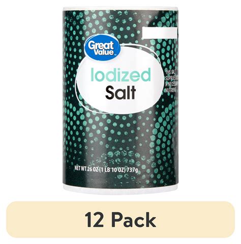 Great Value Iodized Salt 26 Oz Walmart Com Walmart Com