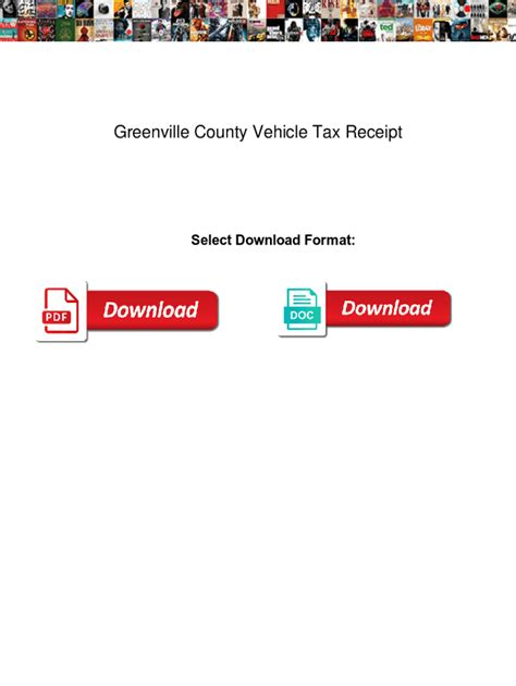 Greenville County Vehicle Tax