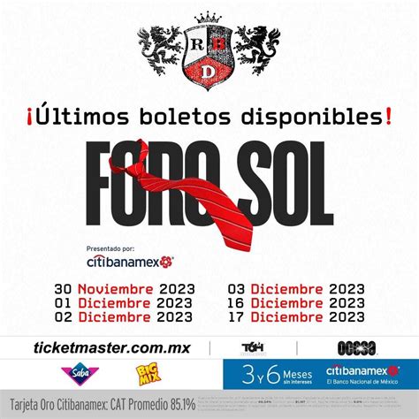 Gu A Para Los Conciertos De Rbd En Foro Sol Qu Objetos Puedes Ingresar Y A Qu Hora Empieza