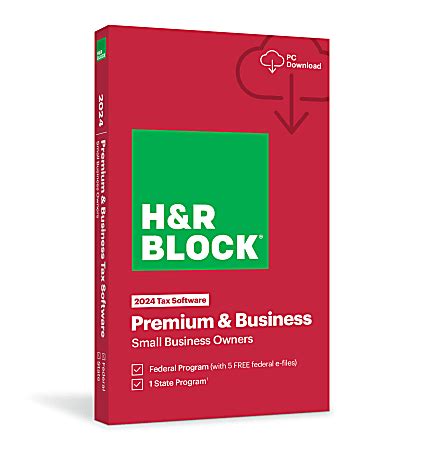H R Block Premium Business Tax Software 2024 For Windows Download