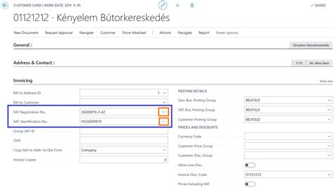 Handling Vat Identification No And Group Vat Id Appvision Kft