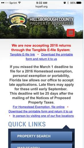 Hcpa Mobile Site Quick Start Guide