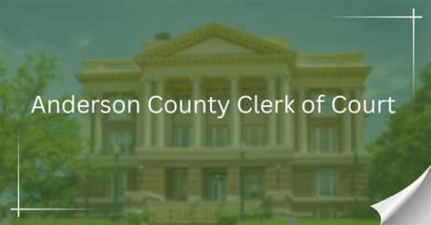 Home Anderson County Clerk