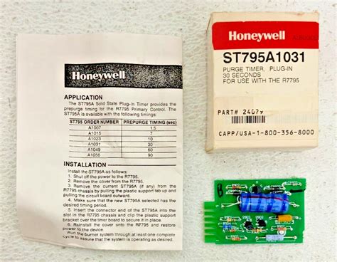 Honeywell St71 A 1000 Plug In Purge Timer 7 Seconds For R4795 Green Pcb Card Equipment Recycle Honeywell St71 A 1000 Plug In Purge Timer 7 Seconds For R4795 Green Pcb Card Equipment Recycle