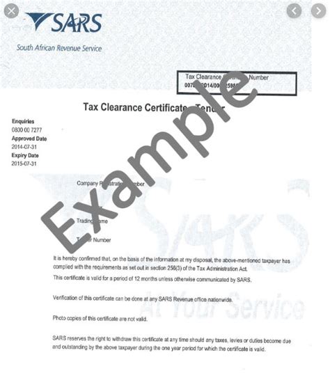 How Do I Get A Tax Clearance Certificate Harbour Associates