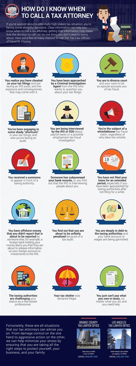 How Do I Know When To Call A Tax Attorney Infographic How Do I Know When To Call A Tax Attorney Infographic