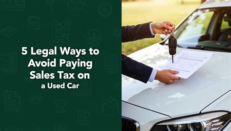 How To Avoid Paying Sales Tax On A Used Car Beechmont Toyota