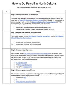 How To Do Payroll In North Dakota Payroll Taxes Laws More How To Do Payroll In North Dakota Payroll Taxes Laws More