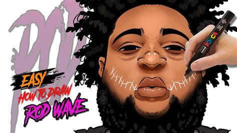 How To Draw Rapper Rod Wave Youtube