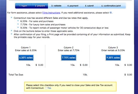 How To File And Pay Sales Tax In Connecticut Taxvalet