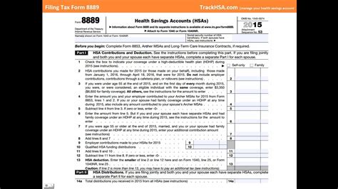 How To File Hsa Tax Form 8889 How To File Hsa Tax Form 8889