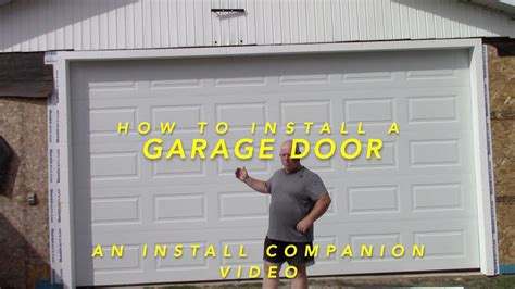 How To Install A Garage Door Youtube
