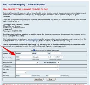 How To Look Up A Square And Lot Number D C Tenants Rights Center How To Look Up A Square And Lot Number D C Tenants Rights Center
